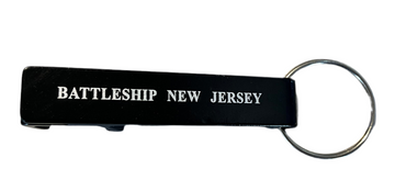 Bottle Opener with Battleship New Jersey Logo - Key Chain - 0