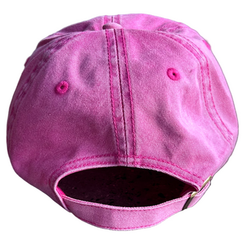 USS New Jersey BB-62 – Pink Denim Dad Cap - 0