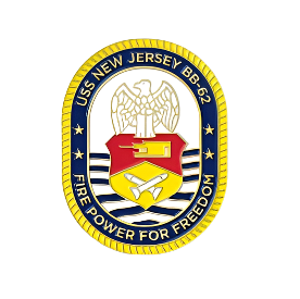 BB-62 1980's Commissioning Crest Pin