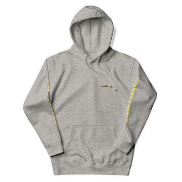 USS New Jersey BB-62 - Manned & Ready Hoodie (Carbon Gray)