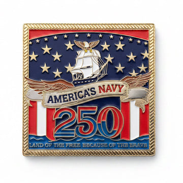 Limited Edition 250th Anniversary Battleship New Jersey Challenge Coin – Numbered Collector’s Edition - 0