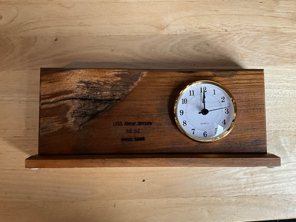 Teak With Clock