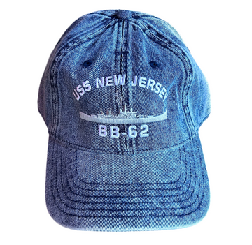 USS New Jersey BB-62 – Denim Dad Cap