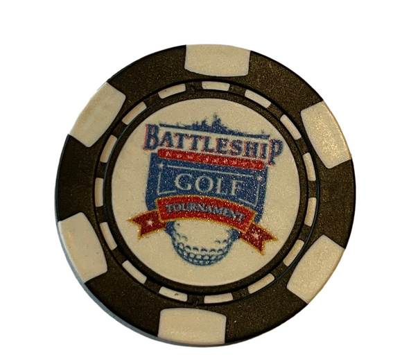 Battleship Logo Golf Ball Marker Chip