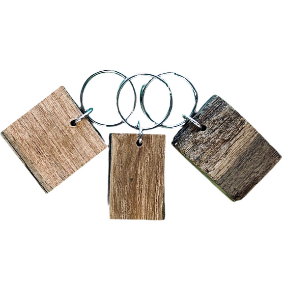 Authentic Battleship New Jersey Teak Key Chain (Cert. of Authenticity)