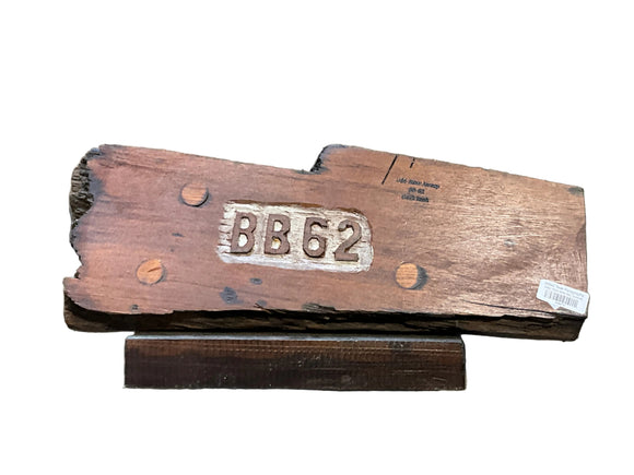 BB62 Teak Pyrography