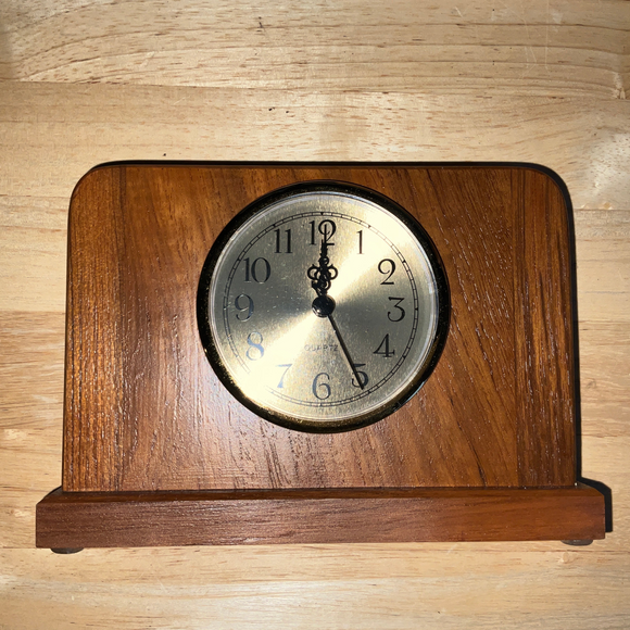 Teak With Clock