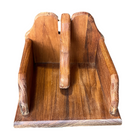 USS New Jersey Teak Deck Napkin Holder w/ Handle-3