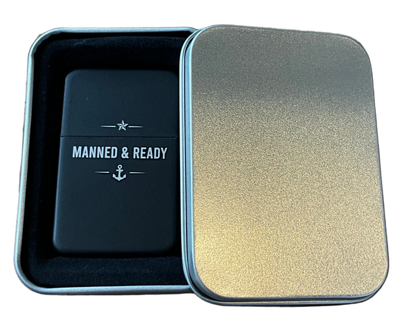 USS New Jersey BB-62 Matte Black Windproof Lighter – Limited Edition