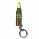 Keychain designed like a cylindrical object with 'USS New Jersey BB62' text on a white background