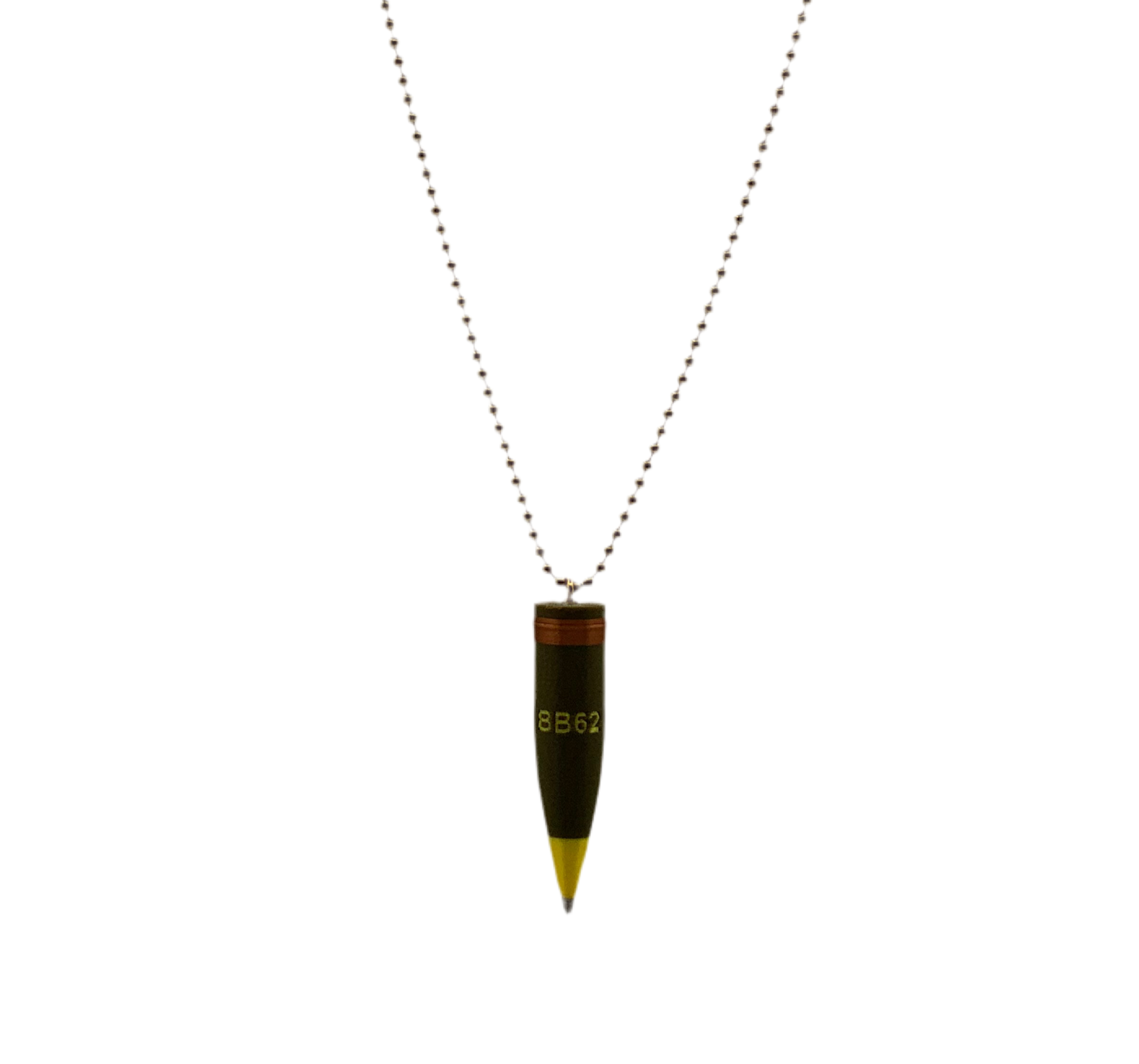Mini 3D Printed 44 mm Replica Battleship New Jersey Shell Necklace  – Collector’s Edition