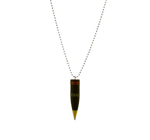 Mini 3D Printed 44 mm Replica Battleship New Jersey Shell Necklace  – Collector’s Edition