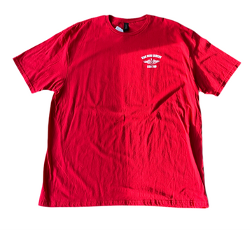 Battleship USS New Jersey SSN 796 Back Graphic T-Shirt (Red) - 0