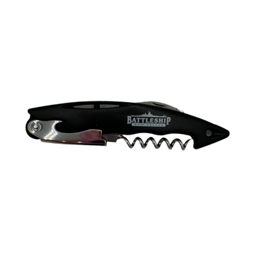 Battleship Logo Wine Bottle Opener (Black)