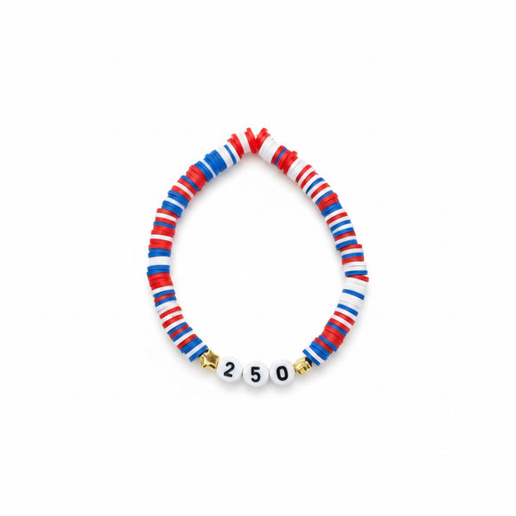 Navy 250 Red, White & Blue Bracelet