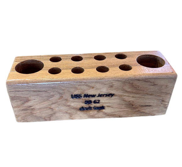 BB62 Teak Multi Pen Holder