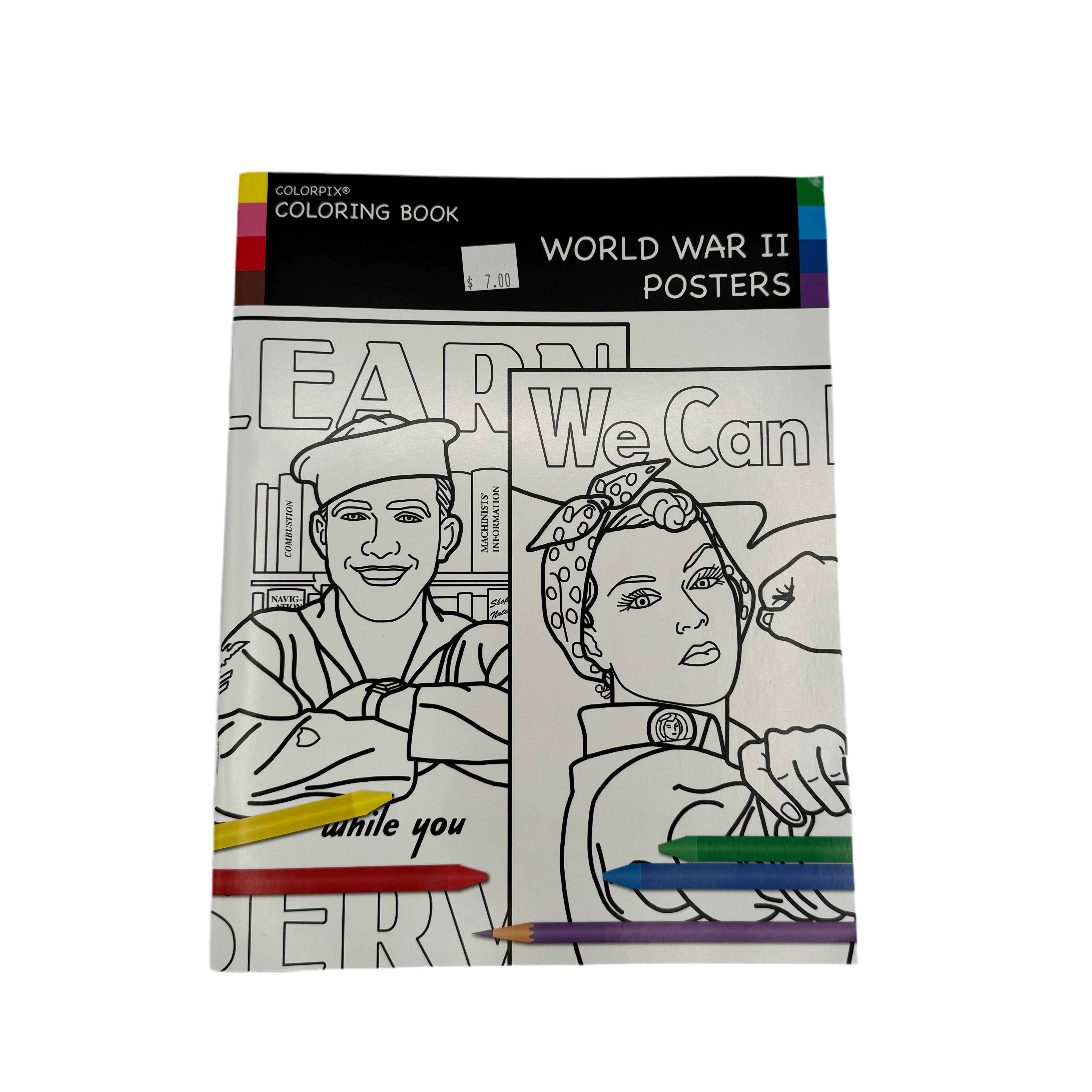 WWII Posters Coloring Book