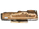 WW II Teak Sculpture ( 2.4ft ) Carved Battleship Silhouette-16