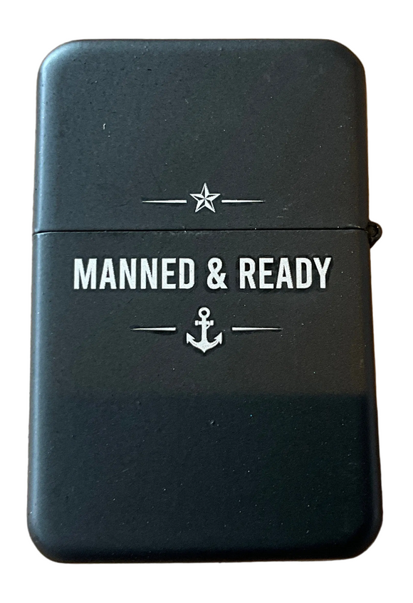 USS New Jersey BB-62 Matte Black Windproof Lighter – Limited Edition