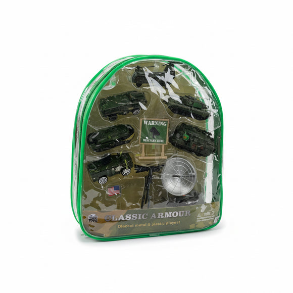 Classic Armour Military Radar & Telescope Backpack Playset