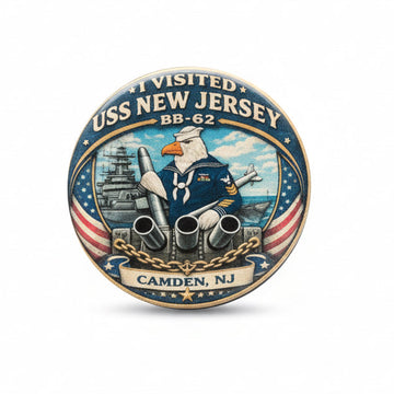 I visited USS New Jersey BB62 Camden NJ Petty Officer Magnet & Bottle Opener