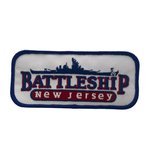 Battleship New Jersey Logo Patch 5x2