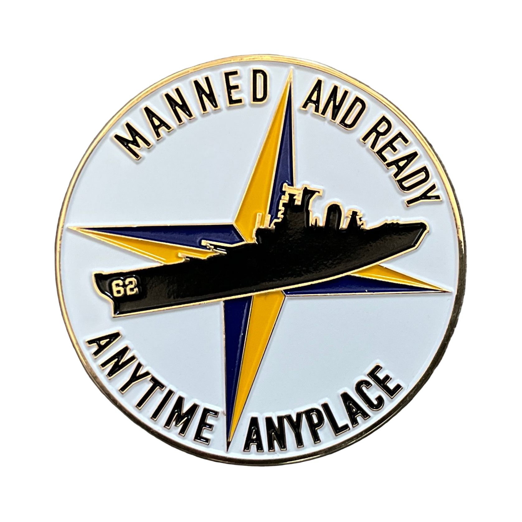 WETSU/Manned & Ready Battle Flag Challenge Coin - 0