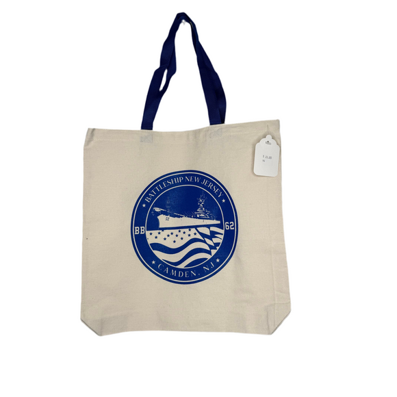 Battleship BB62 Canvas Tote Bag