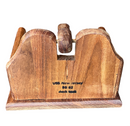 USS New Jersey Teak Deck Napkin Holder w/ Handle-1