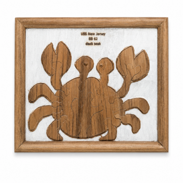 USS New Jersey BB-62 Deck Teak Puzzle Collection