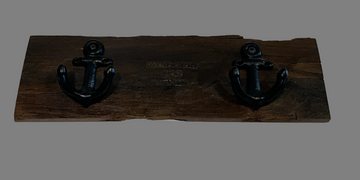 Battleship New Jersey BB-62 Modern Teak with Two Anchor Hooks - 0