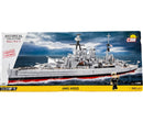 Cobi HMS Hood model kit packaging on a brown surface