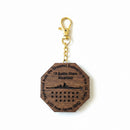 Authentic Battleship New Jersey Teak Fire Power for Freedom Key Chain (Cert. of Authenticity)-2