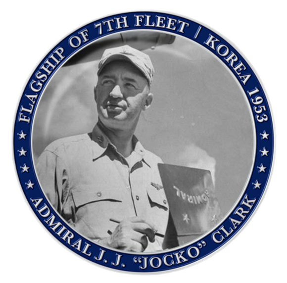 Admiral Admiral J.J. “Jocko” Clark Challenge Coin - Flagship of 7th Fleet | Korea 1953 (Limited Edition)