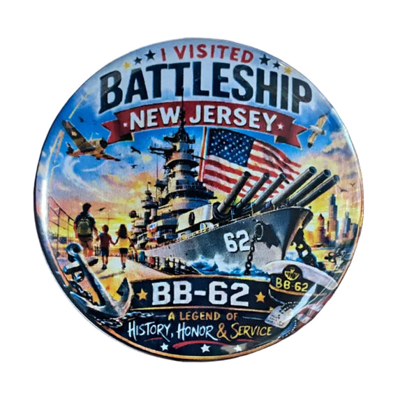 Battleship NJ Camden, NJ Magnet & Bottle Opener – I Visited