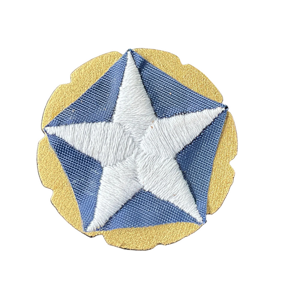 Battleship New Jersey BB-62 Modern Teak Magnet With Star