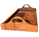 USS New Jersey Teak Deck Serving Tray (Dark Finish)-1