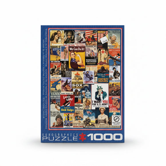 WWI & II Vintage Art Puzzle | 1000 Pieces