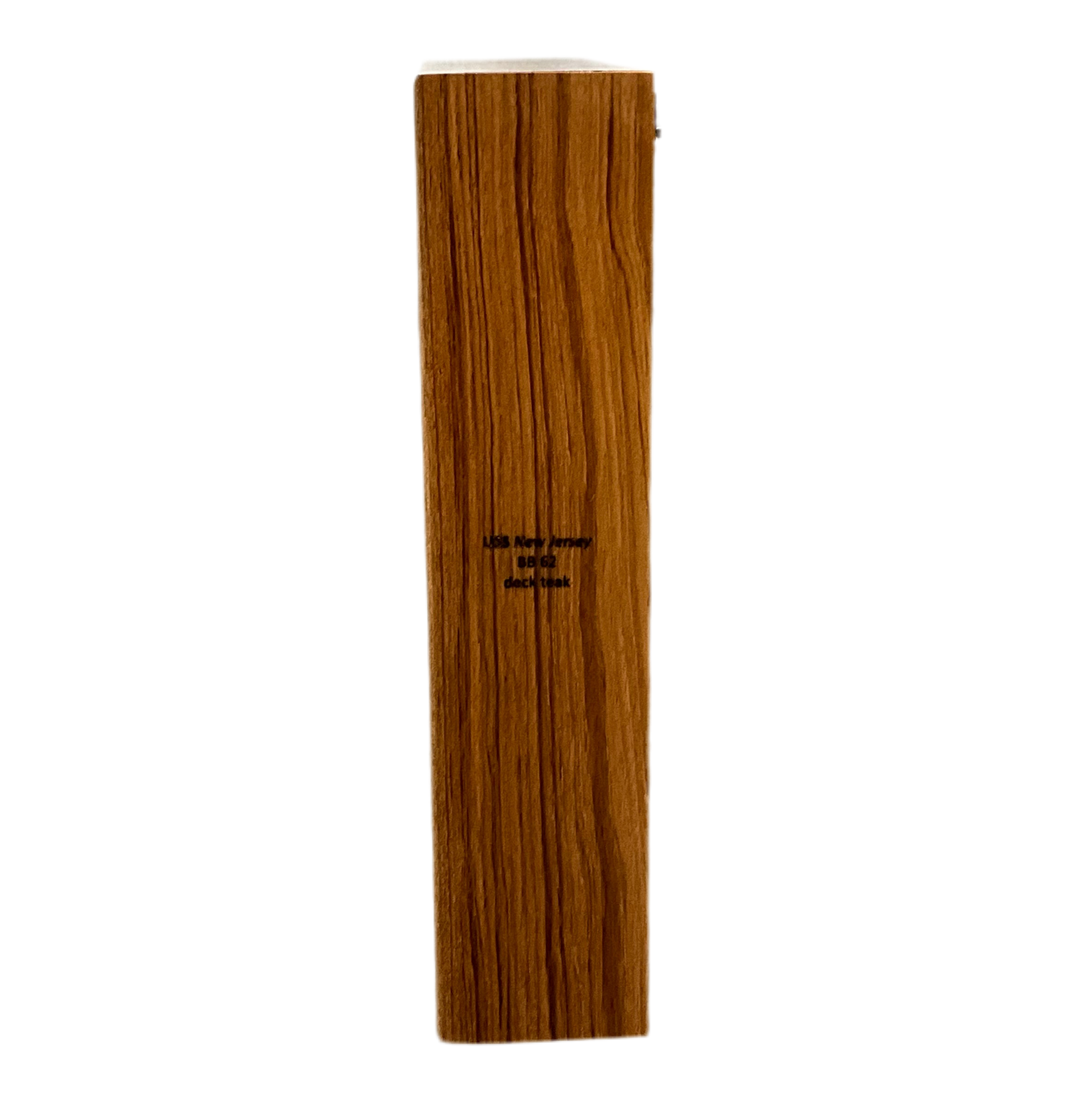 5 1/2 x 9 BB-62 Teak Flag Box (Etched) - 0