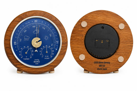 USS New Jersey BB-62 Teak Weather Station
