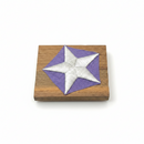 Battleship New Jersey BB-62 Modern Teak Magnet With Star-1