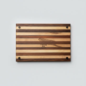 USS New Jersey Teak Heritage Cutting Board – Handcrafted from Historic Battleship Teak - 0