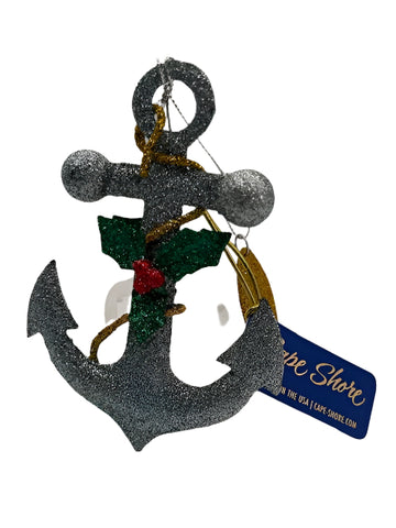 Anchor Glitter Ornament