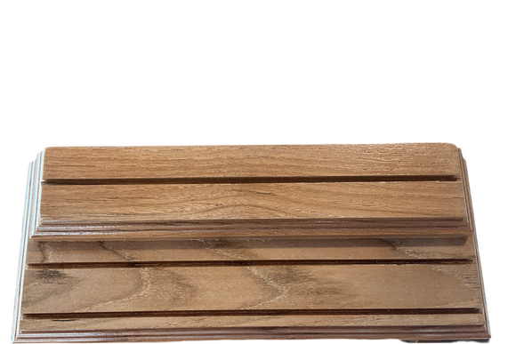 Teak challenge coin holder small