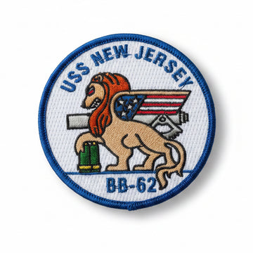 USS New Jersey BB-62 WWII Era Patch (1st Commission)