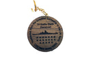 Authentic Battleship New Jersey Teak Fire Power for Freedom Key Chain (Cert. of Authenticity) (Copy 2) Circle (Copy)-2