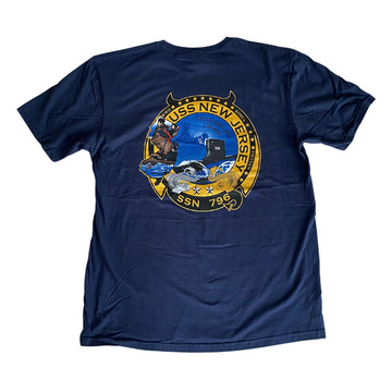 SSN 796 Back Graphic T-Shirt (Navy Blue)
