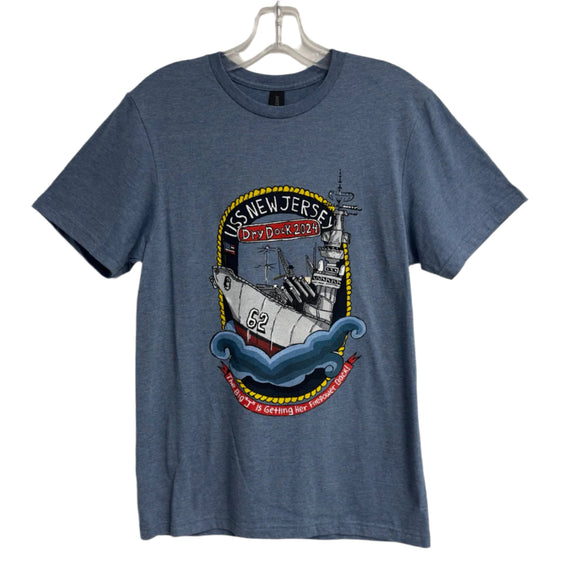 Battleship Dry Dock Logo T-Shirt (Exclusive Animated Ship Art)