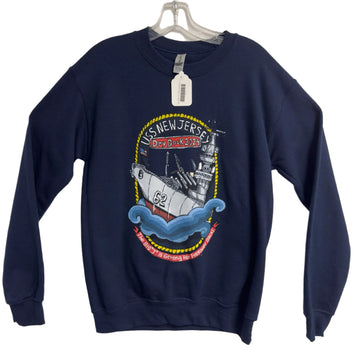 Battleship Dry Dock Logo Sweatshirt (Exclusive Animated Ship Art)