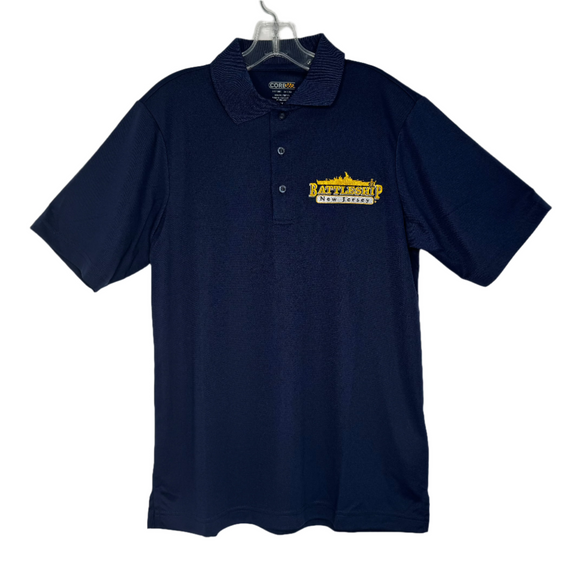 Battleship Logo Polo Shirt ( Navy w/ Yellow Letters)